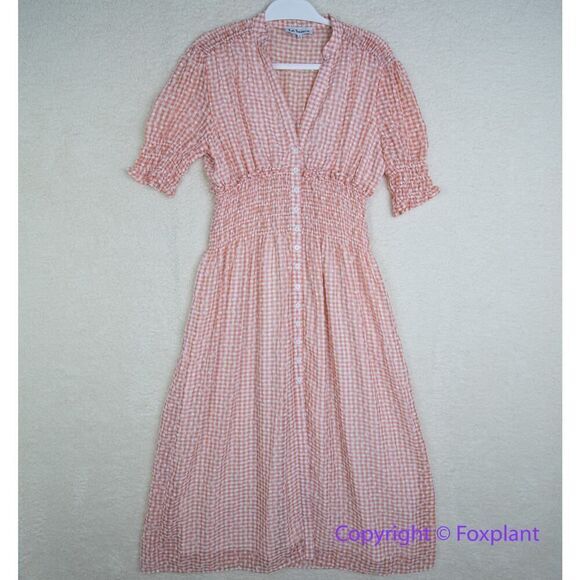 En Saison Caldera A-Line Gingham Print Midi Dress, size S - Picture 2 of 16